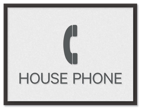 House Phone Sign
