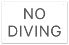 Idaho No Diving Sign