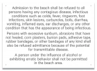 Illinois Beach Admission Rules Sign