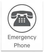 Illinois Emergency Phone Sign