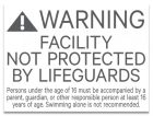 Illinois No Lifeguard Sign