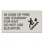In Case of Fire, Use Stairway For Exit...(Back of House)