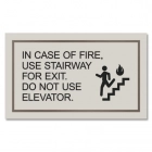In Case of Fire, Use Stairway For Exit...
