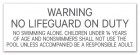 Indiana No Lifeguard on Duty Sign