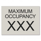 Interior Maximum Occupancy Sign
