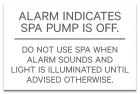 ISPSC Spa and Hot Tub Alarm Sign