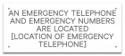 Kentucky Emergency Phone Location Sign