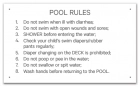 MAHC Pool Hygiene Rules Sign