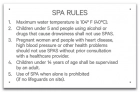 MAHC Spa Rules Sign