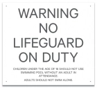 Maine No Lifeguard On Duty Warning Sign