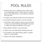 Maricopa County, Arizona Pool Rules Sign