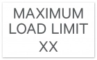 Maximum Load Pool Rules Sign