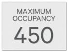 Maximum Occupancy Sign