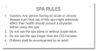 Missouri Spa Rules Sign