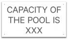 Montana Pool Capacity Sign