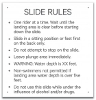 Montana Slide Rules Sign