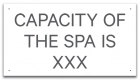Montana Spa Capacity Sign