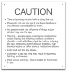 Montana Spa Rules Sign