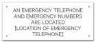 Nevada Emergency Phone Location Sign