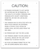 Nevada Spa Rules Sign