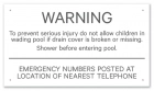 North Carolina Wading Pool Rules Sign