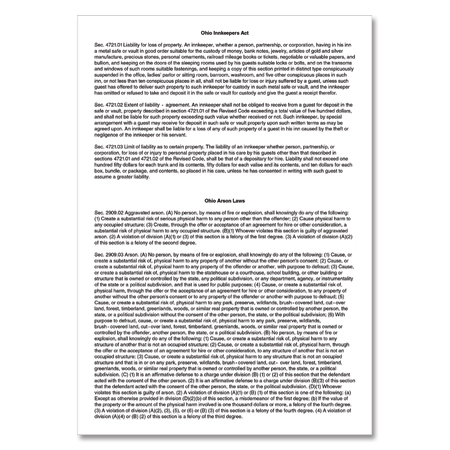 Ohio Law Card - Celtec