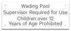 Oklahoma Wading Pool Rules Sign