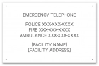 Ontario Canada Emergency Phone Sign
