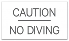 Ontario Canada No Diving Sign