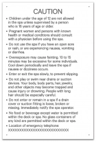 Ontario Canada Spa Rules Sign