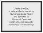 Owner Operator Plaque
