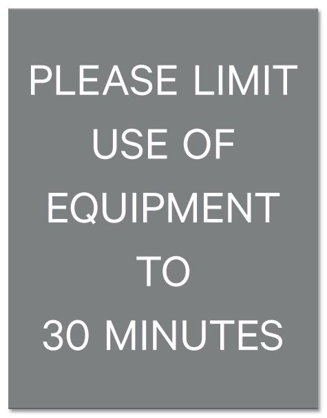 Please Limit Use of... Sign