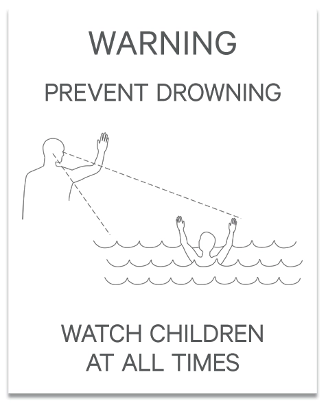 Prevent Drowning Sign