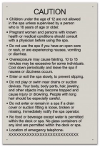 Province Spa Rules Sign - Ontario Compliant: Canada