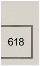 Room Number Sign - Right Side Latch
