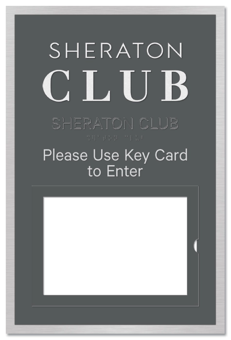 Sheraton Club Message Holder Sign