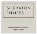 Sheraton Fitness Sign