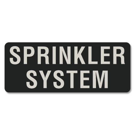Sprinkler System Label
