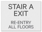 Stair Re-Entry Sign