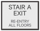 Stair Re-Entry Sign