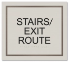 "Stairs/Exit Route" Egress Sign - CA Compliant