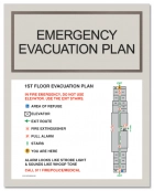 Standard Entrance Evacuation Plans - CA Compliant