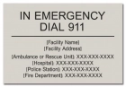 State Pool Sign - Emergency Information