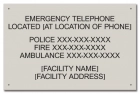 State Pool Sign - Emergency Telephone