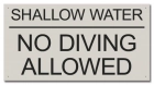 State Pool Sign - No Diving - South Carolina Compliant