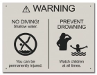 State Pool Sign - No Diving