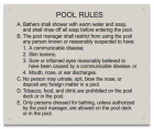 State Pool Sign - Pool Rules - Alaska Compliant