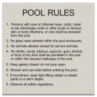 State Pool Sign - Pool Rules - Arizona Compliant
