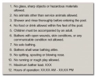 State Pool Sign - Pool Rules - Atlanta, Georgia Compliant