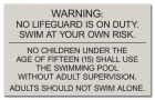 State Pool Sign - Pool Rules - DC Compliant